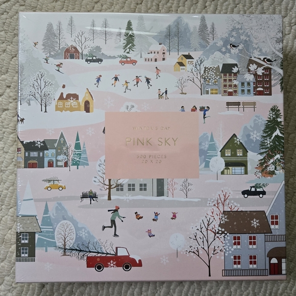 💠NIB💠 Winters Day Pink Sky Puzzle - Picture 3 of 4